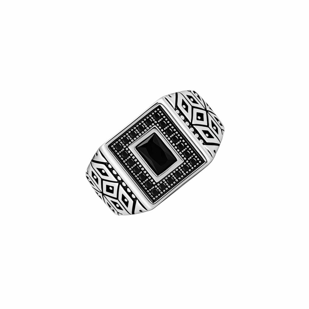 Royal Series - HEXACORE RING - Pure Stainless Steel Men’s Steel-Plated Ring – Statement Luxury Jewelry (Size : 19-22-25) - THE MEN THING