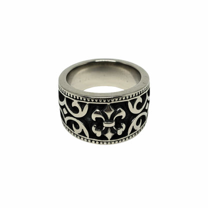 Royal Series - IMPERIAL FLEUR RING - Pure Stainless Steel Men’s Steel-Plated Ring – Statement Luxury Jewelry (Size :18-22-24-25-28-31) - THE MEN THING