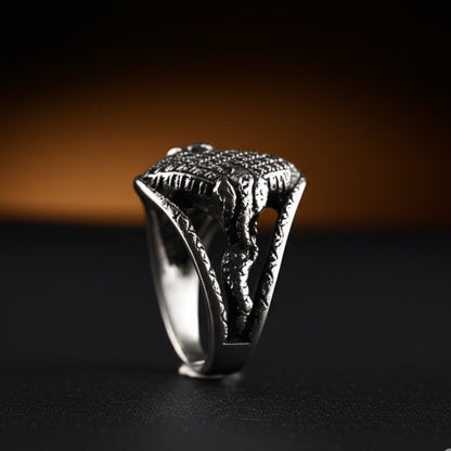 Royal Series - IRONCLUTCH RING - Pure Stainless Steel Men’s Steel-Plated Ring – Statement Luxury Jewelry (Size : -17-19-22-25-27) - THE MEN THING
