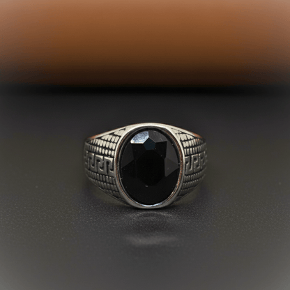 Royal Series - LABYRINTH KNIGHT RING- Pure Stainless Steel Men’s Steel-Plated Ring – Statement Luxury Jewelry (Size :15-18-20-21-23-27-28-30) - THE MEN THING
