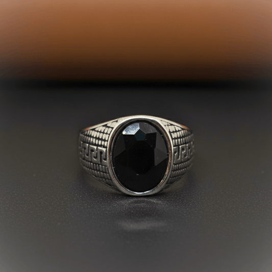 Royal Series - LABYRINTH KNIGHT RING- Pure Stainless Steel Men’s Steel-Plated Ring – Statement Luxury Jewelry (Size :15-18-20-21-23-27-28-30) - THE MEN THING