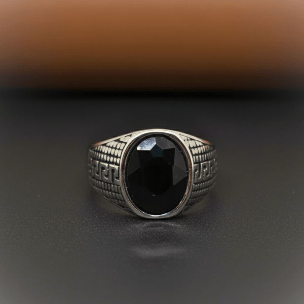 Royal Series - LABYRINTH KNIGHT RING- Pure Stainless Steel Men’s Steel-Plated Ring – Statement Luxury Jewelry (Size :15-18-20-21-23-27-28-30)