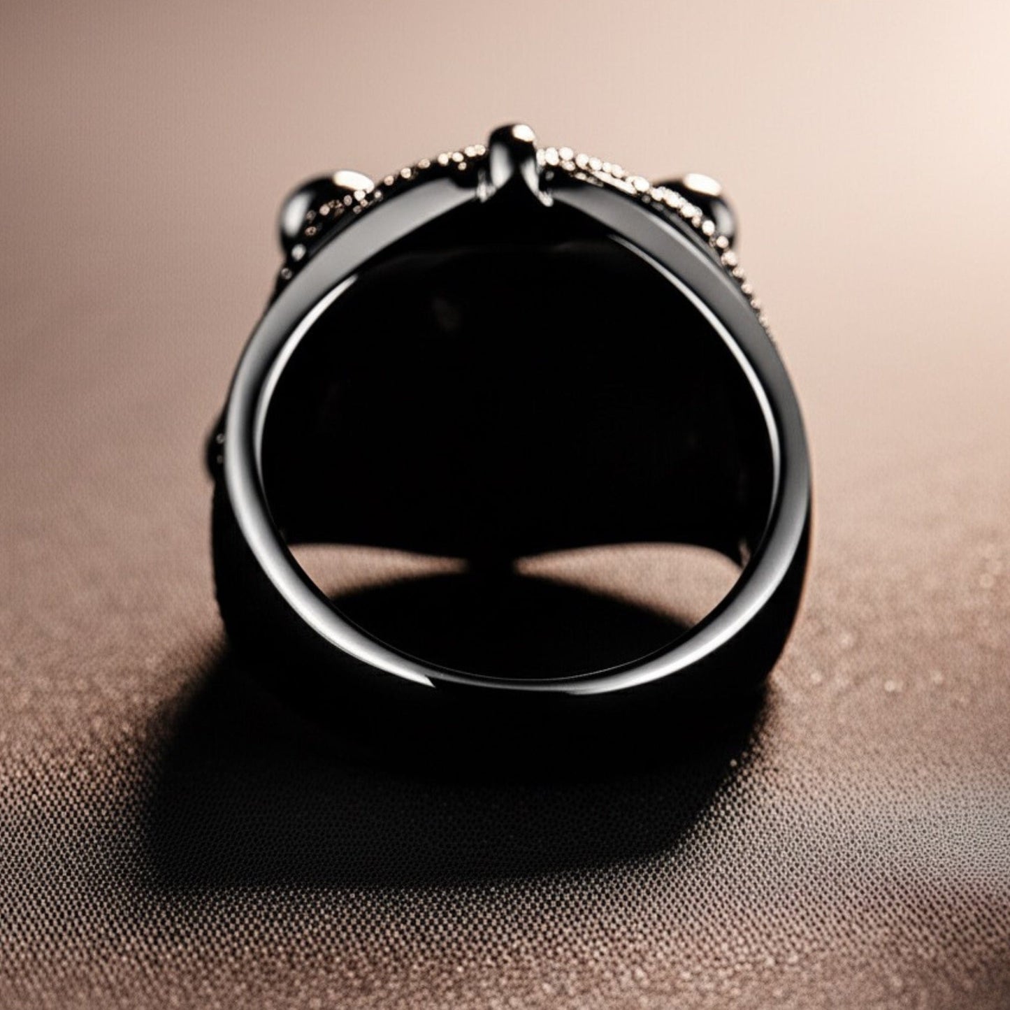 Royal Series - MIDNIGHT TALON RING - Pure Stainless Steel Men’s Black-Plated Ring – Statement Luxury Jewelry (Size : 19-22-24) - THE MEN THING