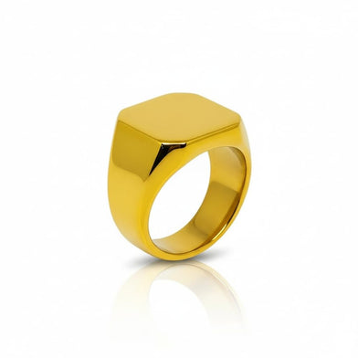 Royal Series - MONARCH GOLD RING - Pure Stainless Steel Men’s Gold-Plated Ring – Statement Luxury Jewelry (Size : 13-15-18-21-22-24-28-29-31-32)