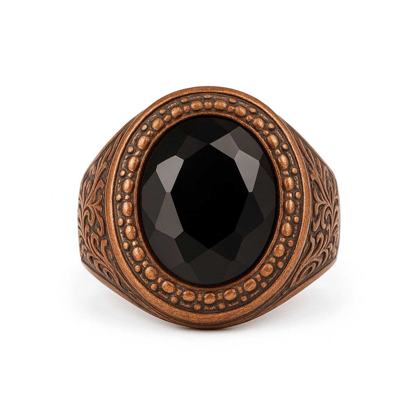 Royal Series - MYSTIC FORGE RING - Pure Stainless Steel Men’s Rose Gold-Plated Ring – Statement Luxury Jewelry (Size : 19-22-23) — Rings for Men | THE MEN THING