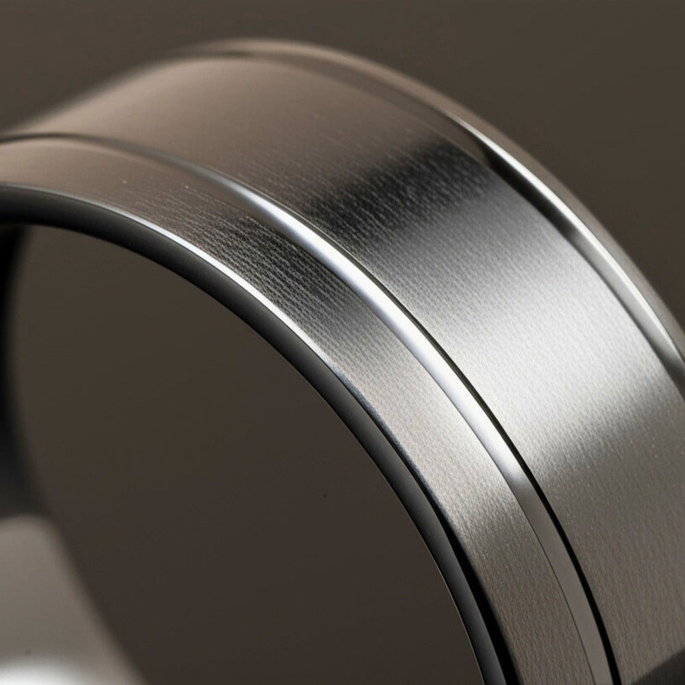 Royal Series - NOIR AXIS RING - Pure Stainless Steel Men’s Black-Plated Ring – Statement Luxury Jewelry (Size : 17-19-22-25-27) - THE MEN THING