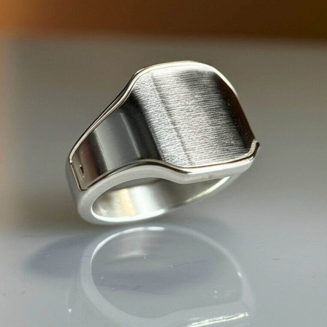 Royal Series - PRESTORA RING - Pure Stainless Steel Men’s Steel-Plated Ring – Statement Luxury Jewelry (Size : 16-19-22-24) - THE MEN THING