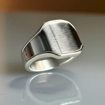 Royal Series - PRESTORA RING - Pure Stainless Steel Men’s Steel-Plated Ring – Statement Luxury Jewelry (Size : 16-19-22-24) - THE MEN THING