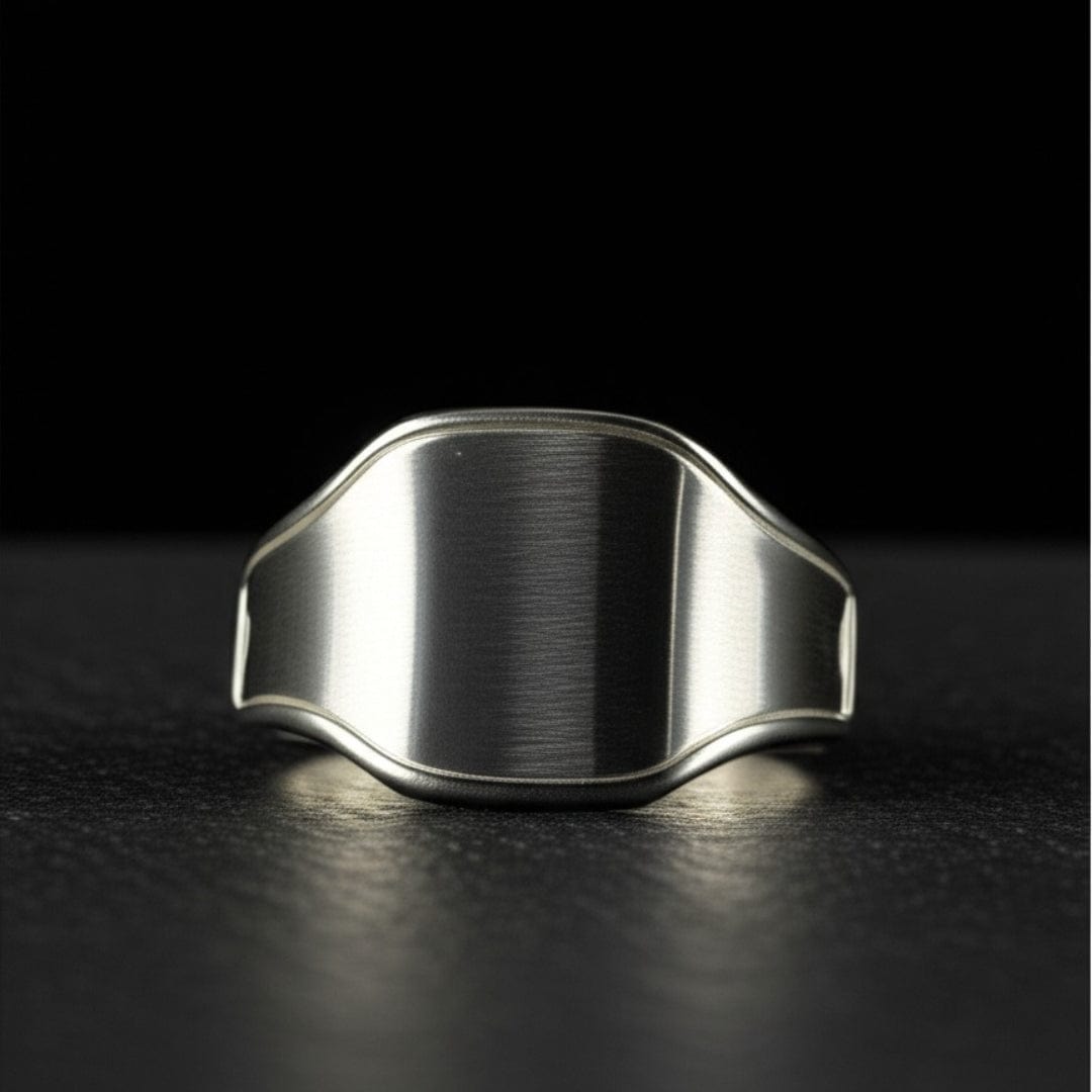 Royal Series - PRESTORA RING - Pure Stainless Steel Men’s Steel-Plated Ring – Statement Luxury Jewelry (Size : 16-19-22-24) - THE MEN THING