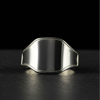 Royal Series - PRESTORA RING - Pure Stainless Steel Men’s Steel-Plated Ring – Statement Luxury Jewelry (Size : 16-19-22-24) - THE MEN THING