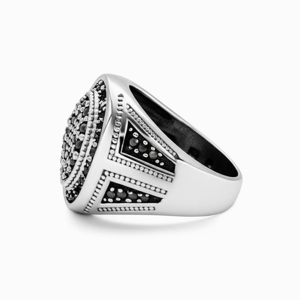 Royal Series - RAGNAR VALOR RING - Pure Stainless Steel Men’s Steel-Plated Ring – Statement Luxury Jewelry (Size : 19-22) — Rings for Men | THE MEN THING