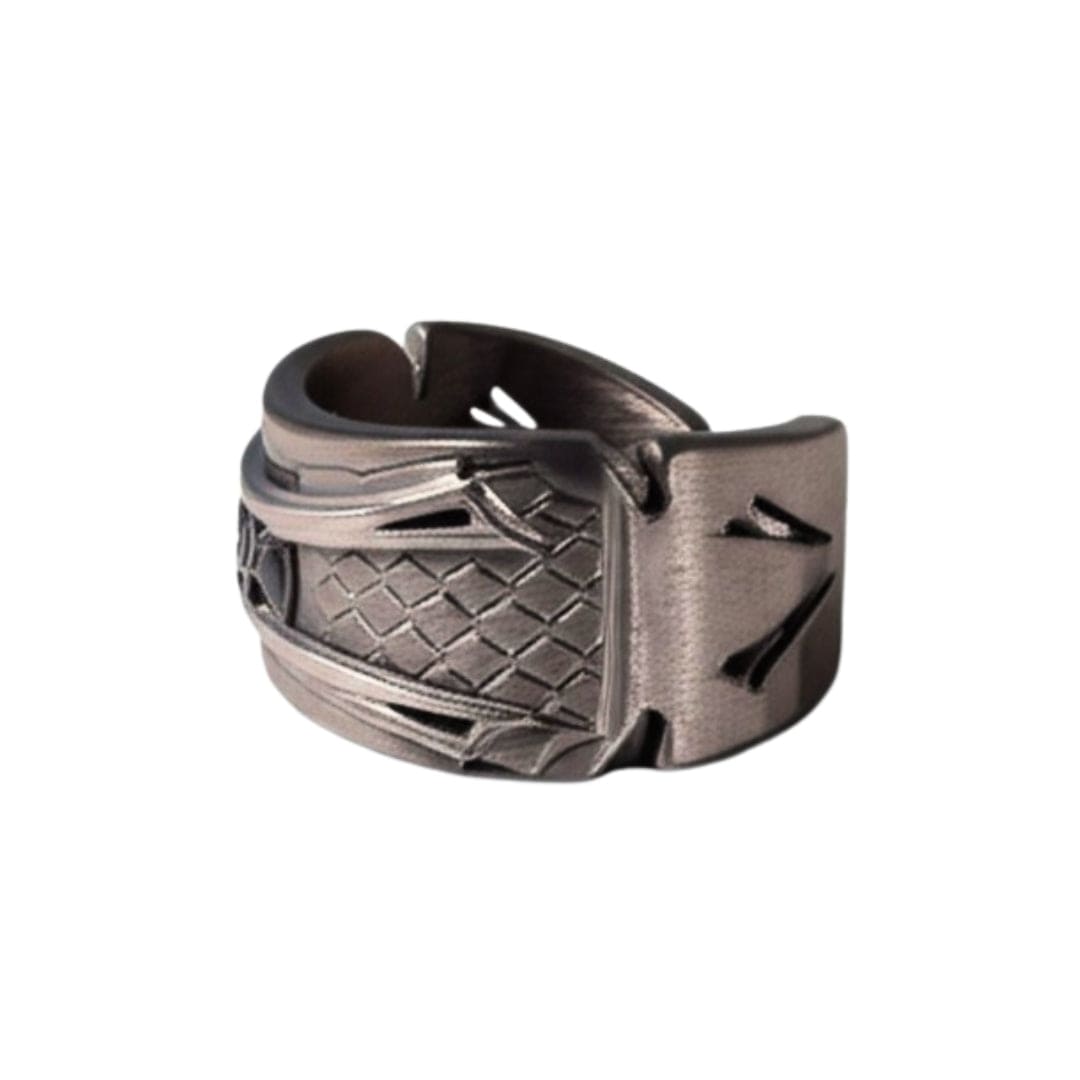 Royal Series - ROGUE SIGIL RING - Pure Stainless Steel Men’s Steel-Plated Ring – Statement Luxury Jewelry (Size : 19-20-21-22-25) - THE MEN THING