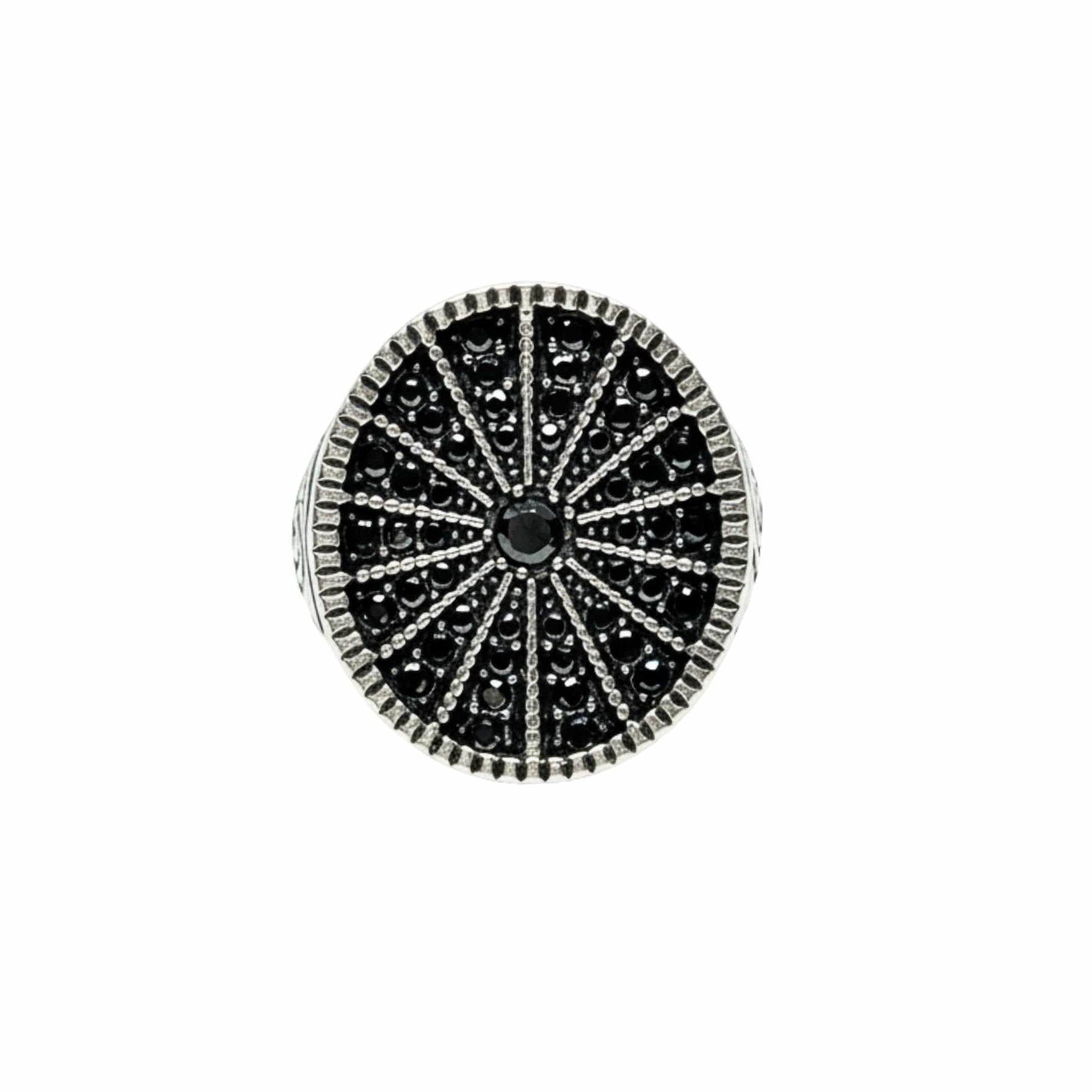 Royal Series - SHADOW SUN RING - Pure Stainless Steel Men’s Steel-Plated Ring – Statement Luxury Jewelry (Size : 15-16-17-18-21-22-26-27) — Rings for Men | THE MEN THING