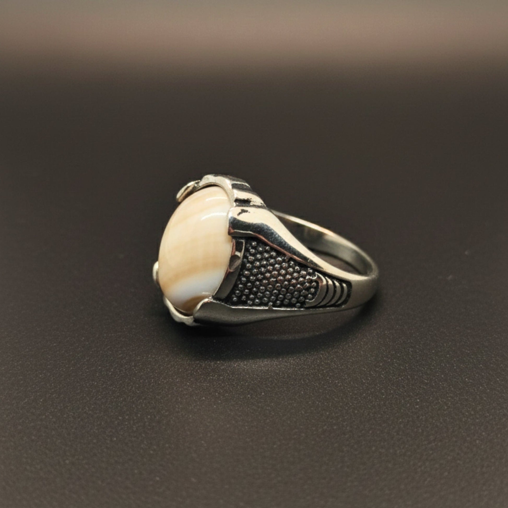 Royal Series - STRATOS VEIN MULTICOLOR STONES - Pure Stainless Steel Men’s Steel-Plated Ring – Statement Luxury Jewelry (Size :16-17-21-22-24-26-27) - 1 Pcs Only - THE MEN THING