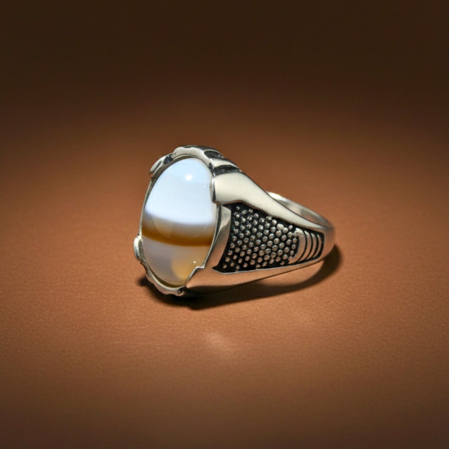 Royal Series - STRATOS VEIN MULTICOLOR STONES - Pure Stainless Steel Men’s Steel-Plated Ring – Statement Luxury Jewelry (Size :16-17-21-22-24-26-27) - 1 Pcs Only - THE MEN THING