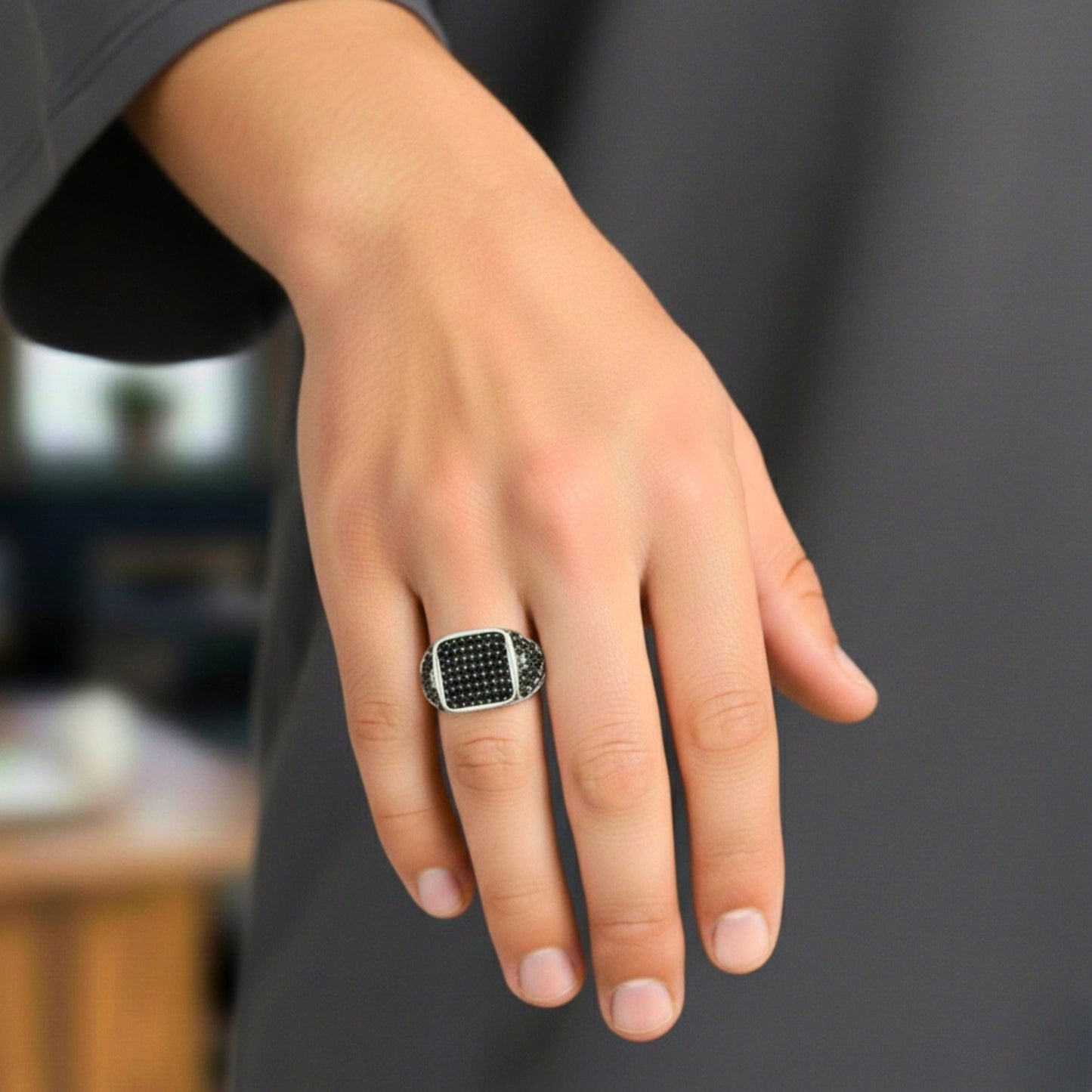 Royal Series - TITAN'S SEAL RING - Pure Stainless Steel Men’s Steel-Plated Ring – Statement Luxury Jewelry (Size : 16-17-21-24-26) - THE MEN THING