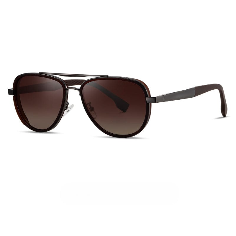 S15101 AURIX SHADES HD Polarized Sunglasses for Men - UV400 Protection, Stainless Steel Frame - THE MEN THING