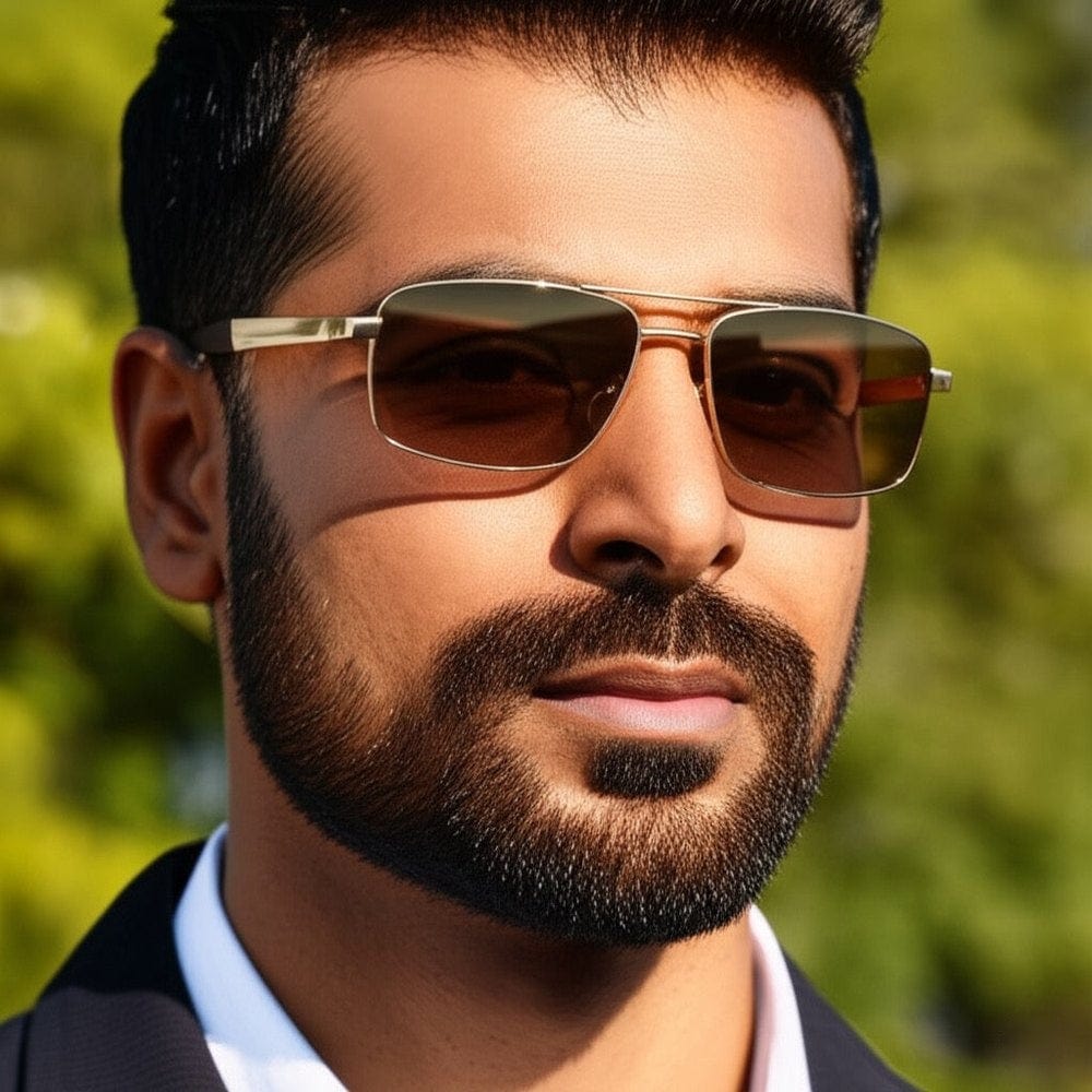 S15104 MAGNETAR HD Polarized Sunglasses for Men - UV400 Protection, Stainless Steel Frame - THE MEN THING