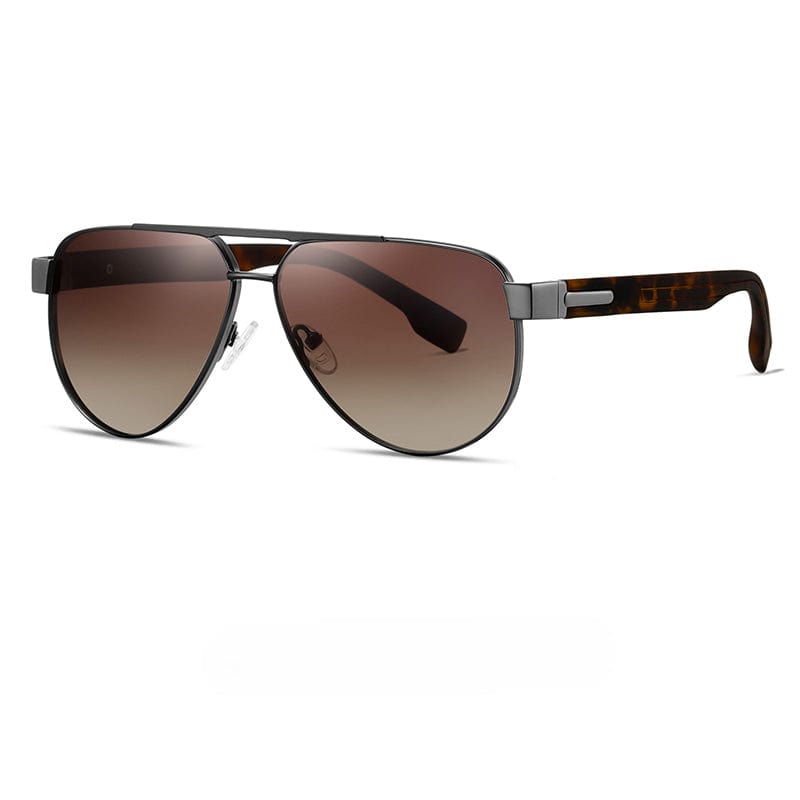 S15105 MIRAGE GLARE HD Polarized Sunglasses for Men - UV400 Protection, Stainless Steel Frame - THE MEN THING
