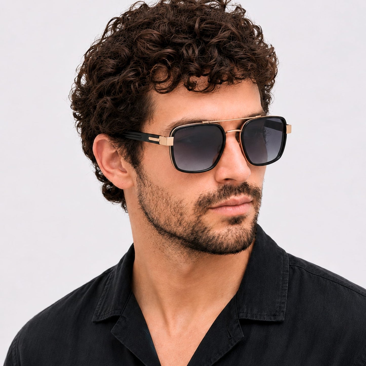 S15106 BOLD MERIDIAN HD Polarized Sunglasses for Men - UV400 Protection, Stainless Steel Frame - THE MEN THING