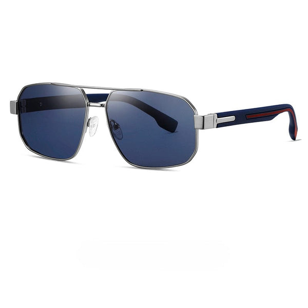 S15107 TACTICAL EDGE HD Polarized Sunglasses for Men - UV400 Protection, Stainless Steel Frame