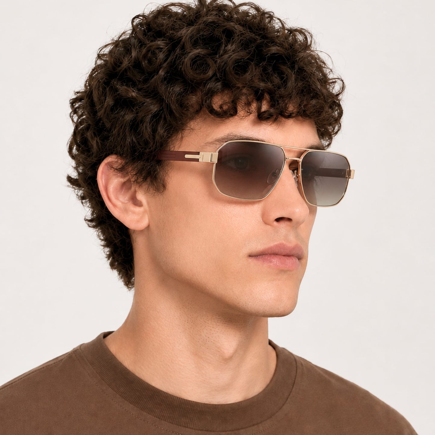 S15107 TACTICAL EDGE HD Polarized Sunglasses for Men - UV400 Protection, Stainless Steel Frame - THE MEN THING