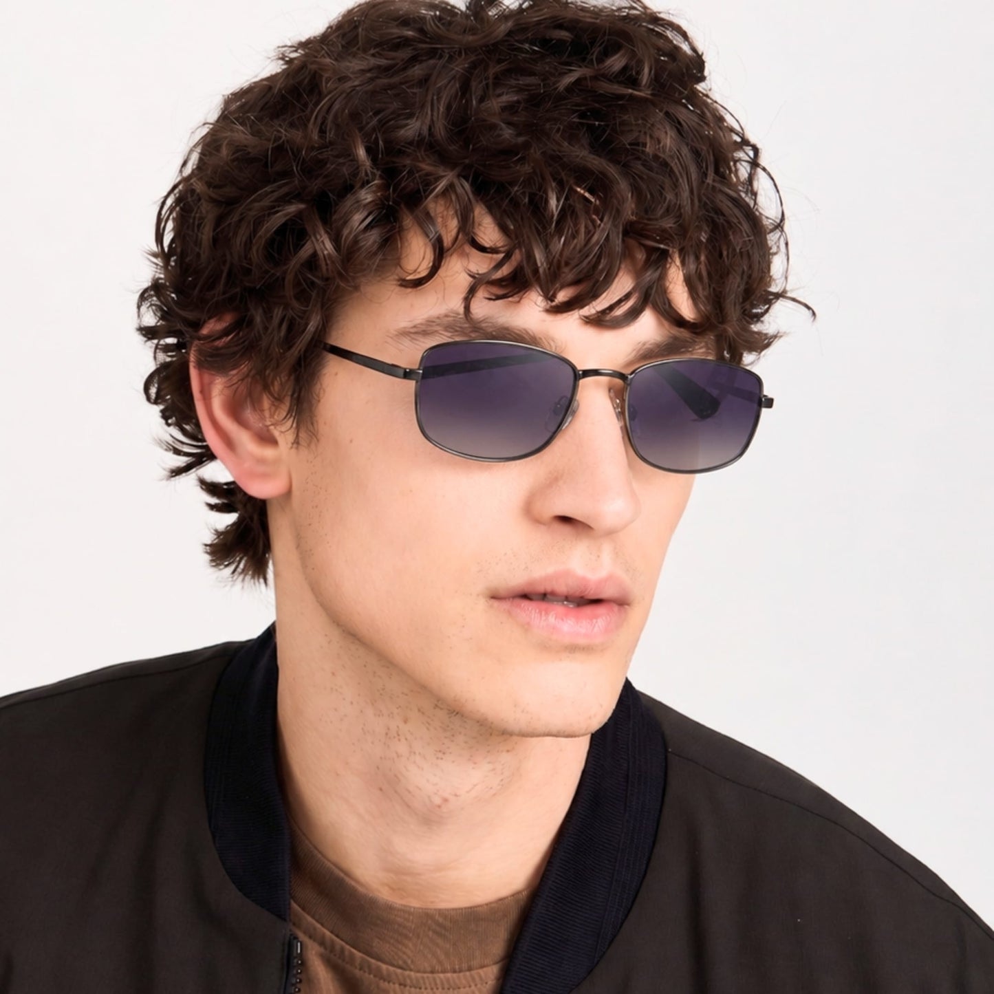 S15108 GRIDLINE SERIES HD Polarized Sunglasses for Men - UV400 Protection, Stainless Steel Frame - THE MEN THING