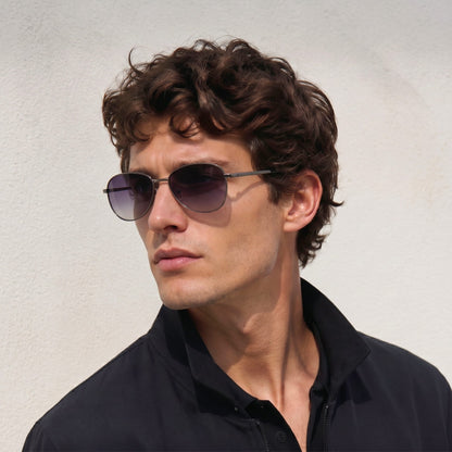 S15110 BRONZE WHIRL HD Polarized Sunglasses for Men - UV400 Protection, Stainless Steel Frame - THE MEN THING