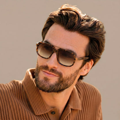 S15113 SAVANNA LUXE HD Polarized Sunglasses for Men - UV400 Protection, Stainless Steel Frame - THE MEN THING