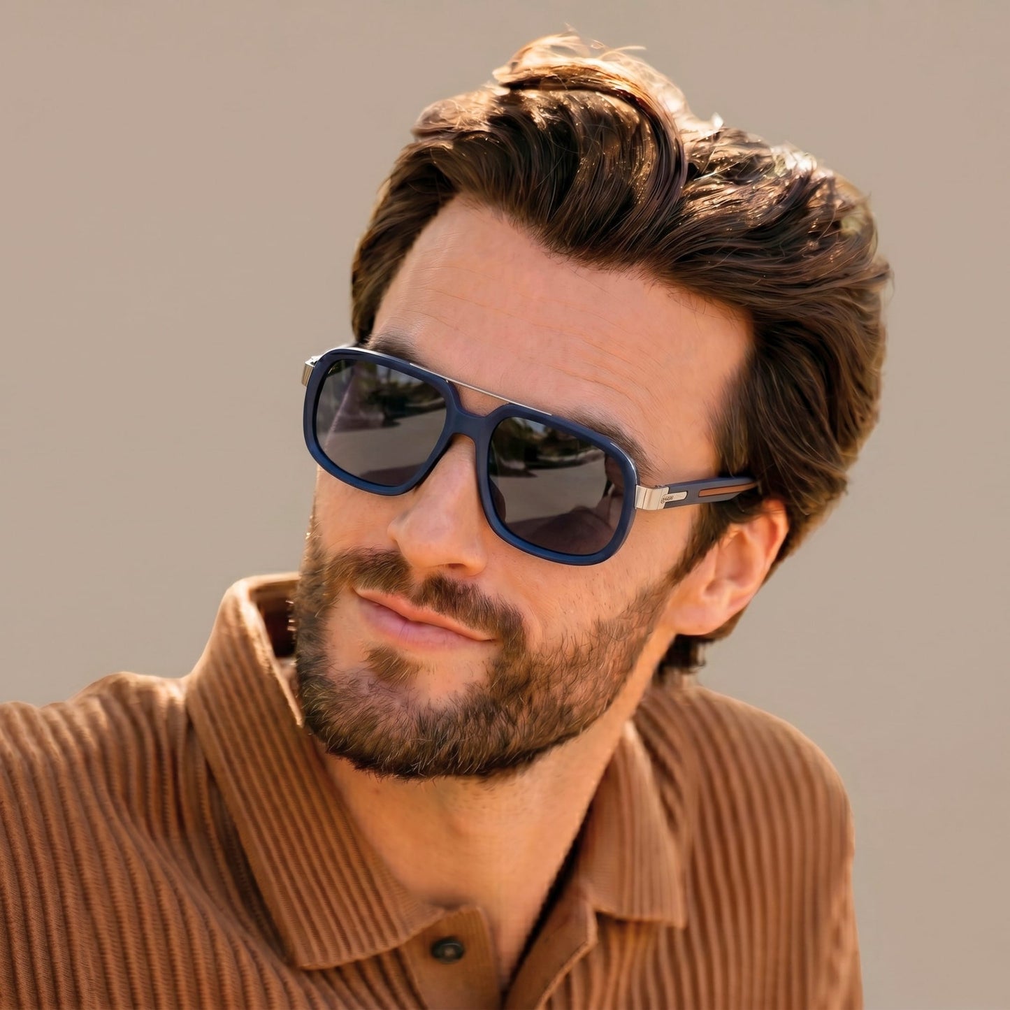 S15113 SAVANNA LUXE HD Polarized Sunglasses for Men - UV400 Protection, Stainless Steel Frame - THE MEN THING