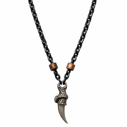 SAVAGE CLAW - Pure Titanium Steel Pendant with 23inch Chain for Men & Boys - THE MEN THING