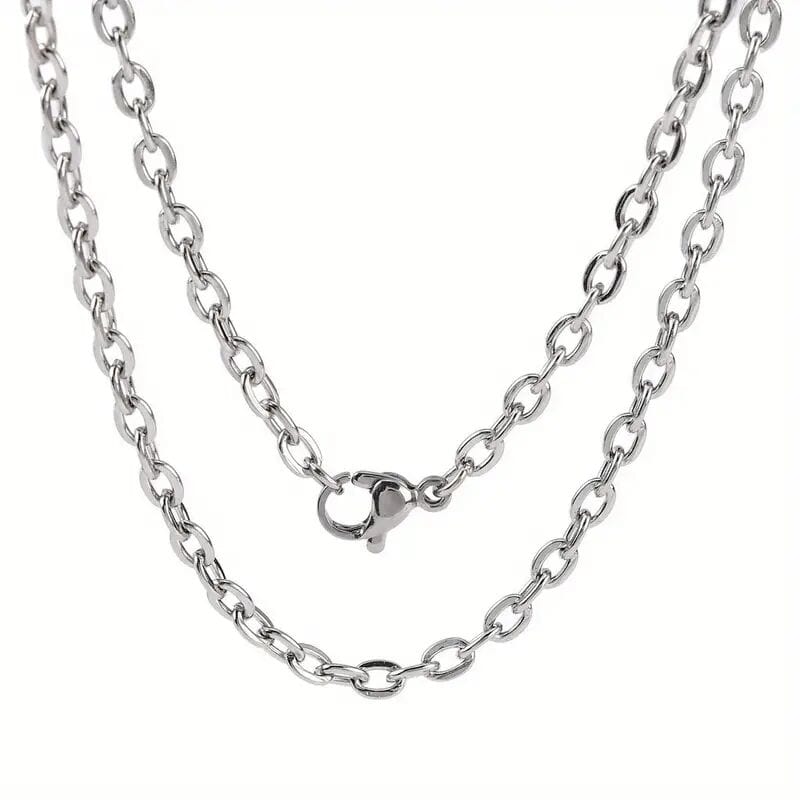 SAVIEN - 7mm Chain Pure Stainless Steel 23inch for Men & Boys - THE MEN THING
