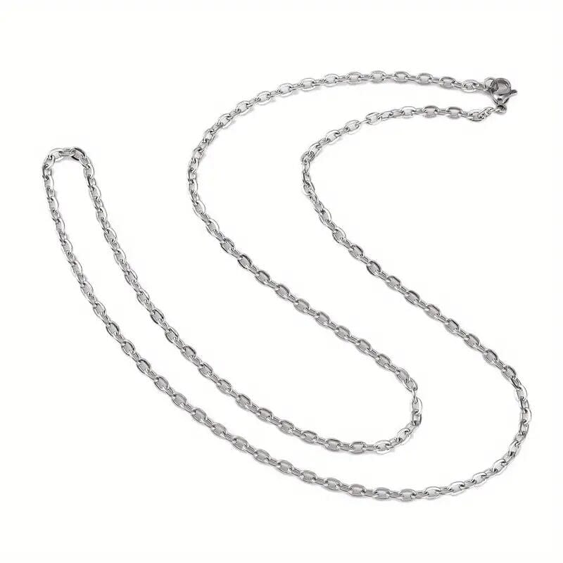 SAVIEN - 7mm Chain Pure Stainless Steel 23inch for Men & Boys - THE MEN THING