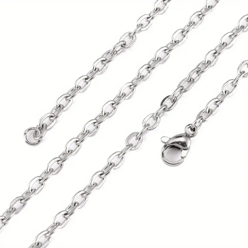 SAVIEN - 7mm Chain Pure Stainless Steel 23inch for Men & Boys - THE MEN THING
