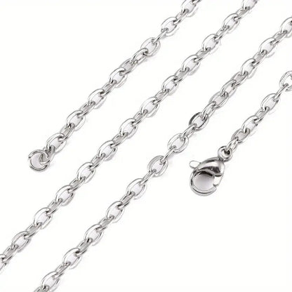 SAVIEN - 7mm Chain Pure Stainless Steel 23inch for Men & Boys - THE MEN THING