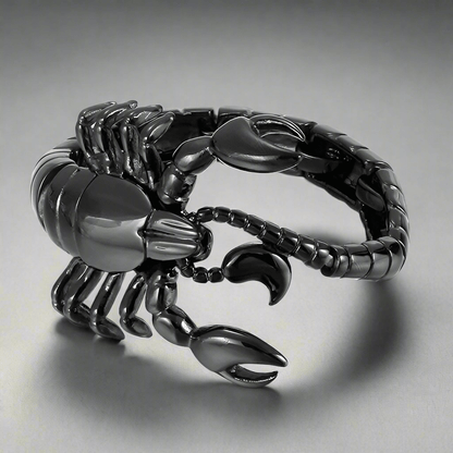 SCORPICOIL BLACK - 12mm Pure Titanium Steel Bracelet for Men & Boy (8inch) - THE MEN THING