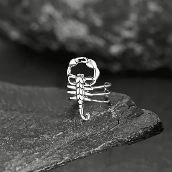 SCORPION STINGER - Non Piercing Earring – Pure Stainless Steel for Men and Boys (2 Pcs)