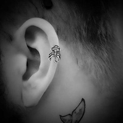 SCORPION STINGER - Non Piercing Earring – Pure Stainless Steel for Men and Boys (2 Pcs) - THE MEN THING