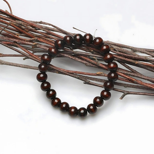 SENDAN - 12mm Beads Bracelet with Natural Stone - Adjustable Bracelet