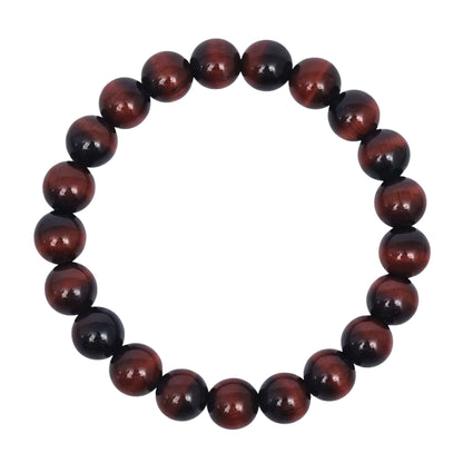 SENDAN - 12mm Beads Bracelet with Natural Stone - Adjustable Bracelet - THE MEN THING