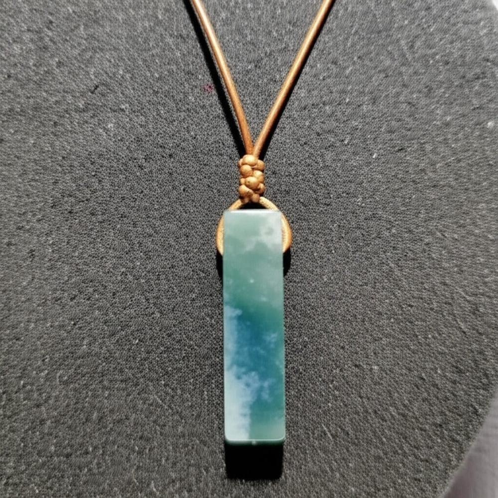 SERENITY MYSTIC STONE - Natural Crystal Unshaped Pendant with Adjustable Rope Chain for Men and Boys - THE MEN THING
