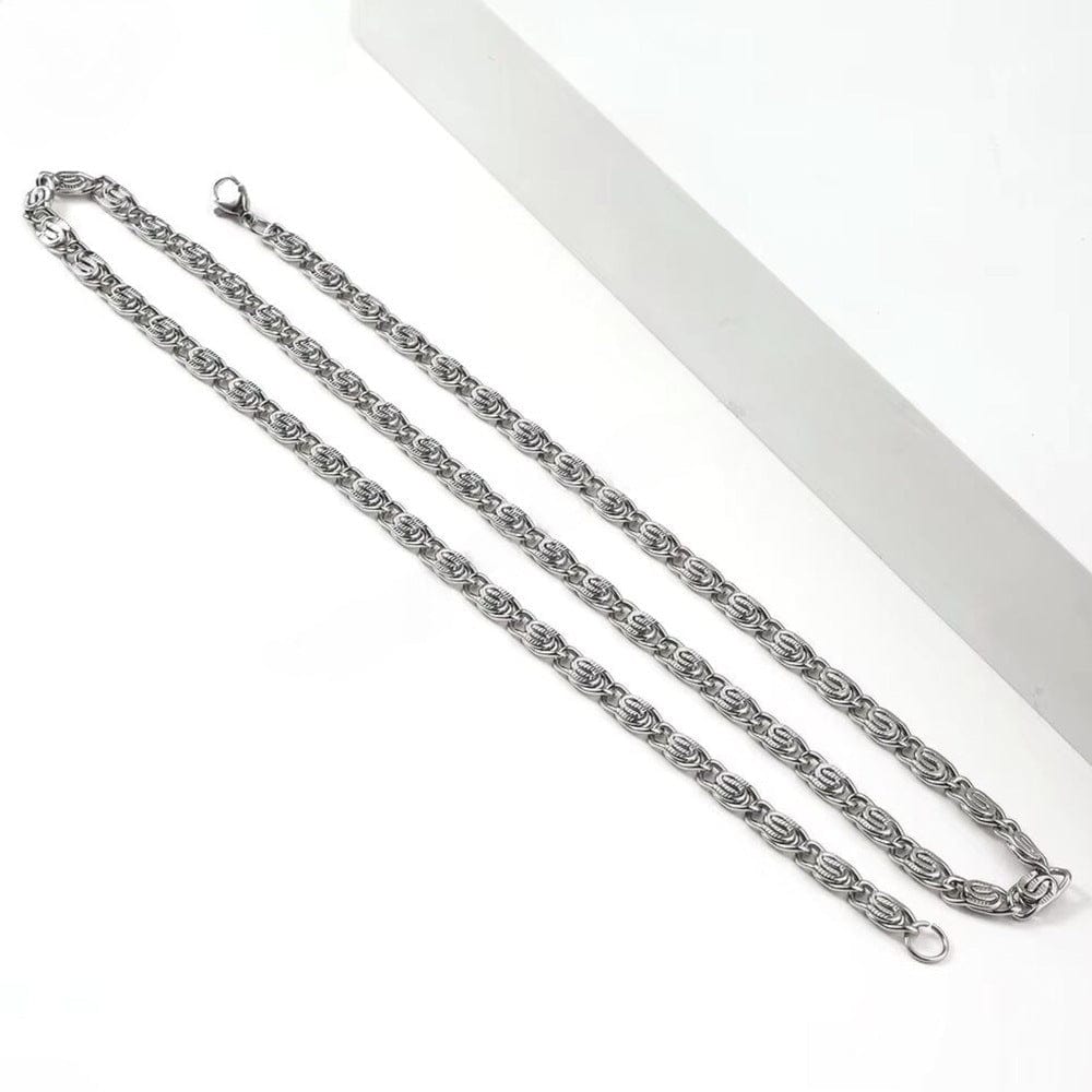 SEREON LOOP - 5mm Chain Pure Stainless Steel 23inch for Men & Boys - THE MEN THING