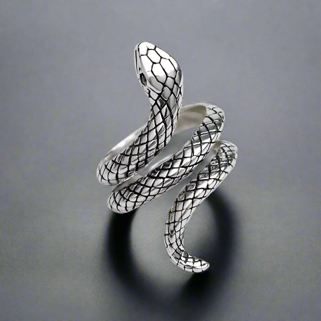 SERPENTINE  Titanium Steel Ring for Men and Boys (Size-21) - THE MEN THING