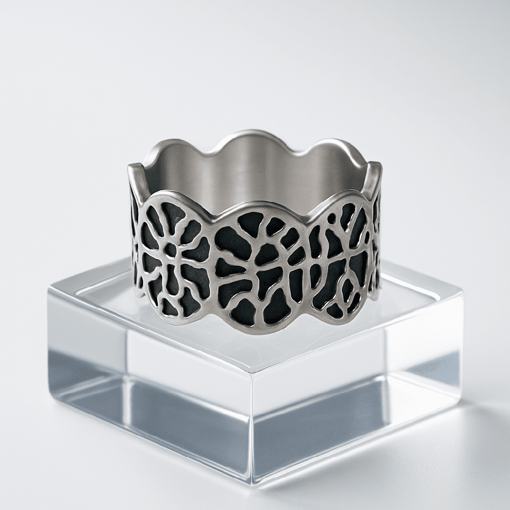 SHADOW CROWN RING - Pure Stainless Steel Men’s Steel-Plated Ring – Statement Luxury Jewelry (Size : 17-22-29) — Rings for Men | THE MEN THING