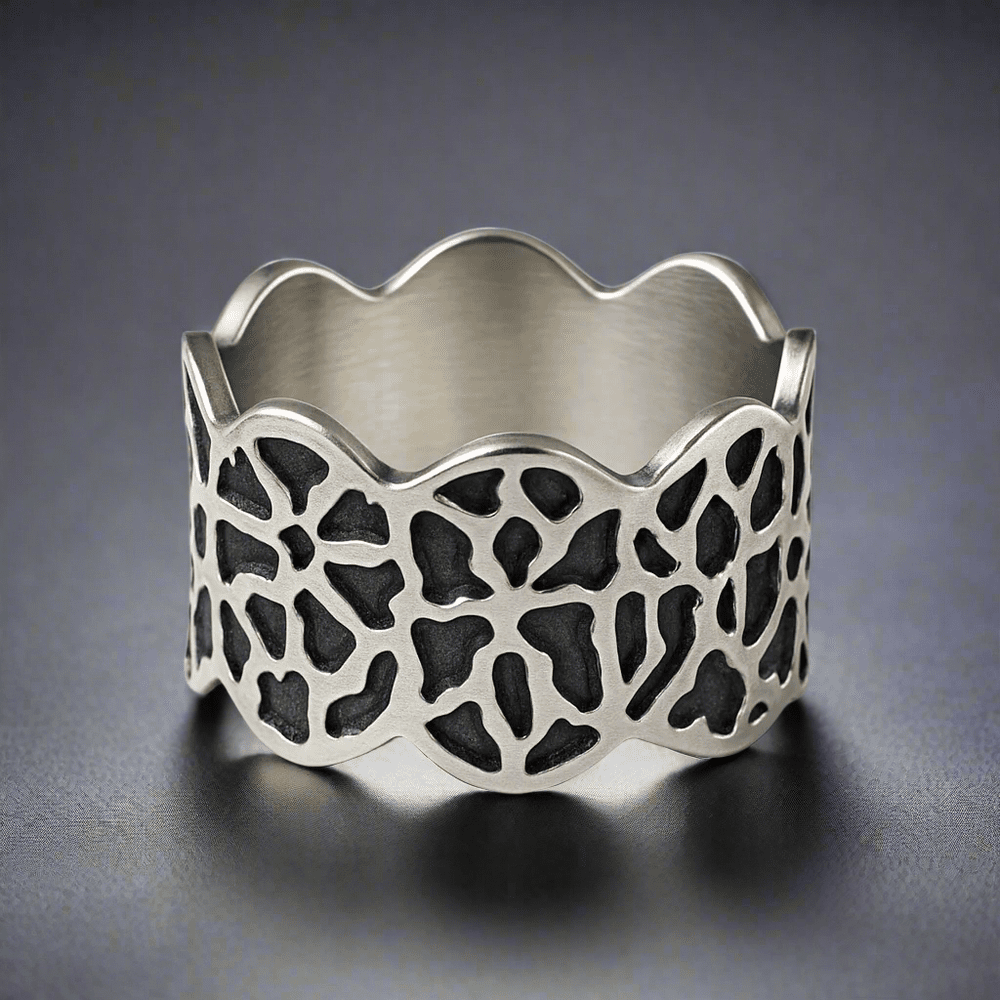 SHADOW CROWN RING - Pure Stainless Steel Men’s Steel-Plated Ring – Statement Luxury Jewelry (Size : 17-22-29) — Rings for Men | THE MEN THING
