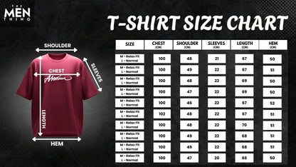 SIGNATURE WAVE Oversized T-Shirt – Red - THE MEN THING