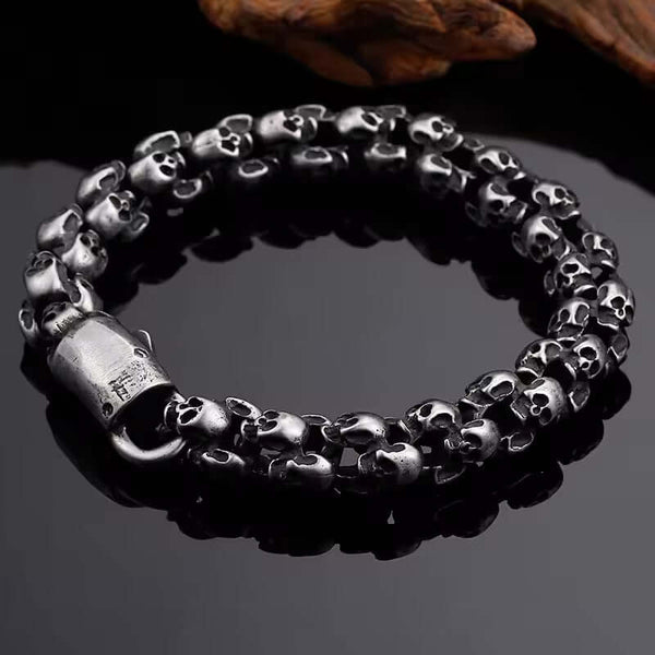 SKULLIX - 14mm Pure Titanium Steel Bracelet for Men & Boy (8inch)