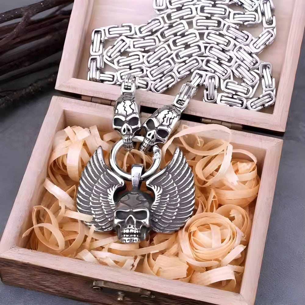 SKULLWING SOVEREIGN - 24inch Pure Stainless Steel European trending Style Chain for Men & Boy - THE MEN THING