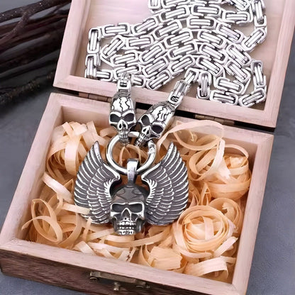 SKULLWING SOVEREIGN - 24inch Pure Stainless Steel European trending Style Chain for Men & Boy - THE MEN THING