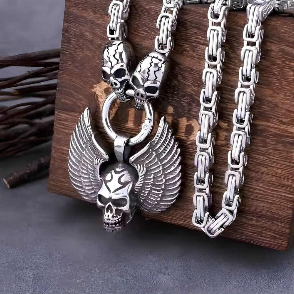 SKULLWING SOVEREIGN - 24inch Pure Stainless Steel European trending Style Chain for Men & Boy - THE MEN THING